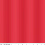 1/8" Tonal Stripe - Quilting Cotton Fabric - Red