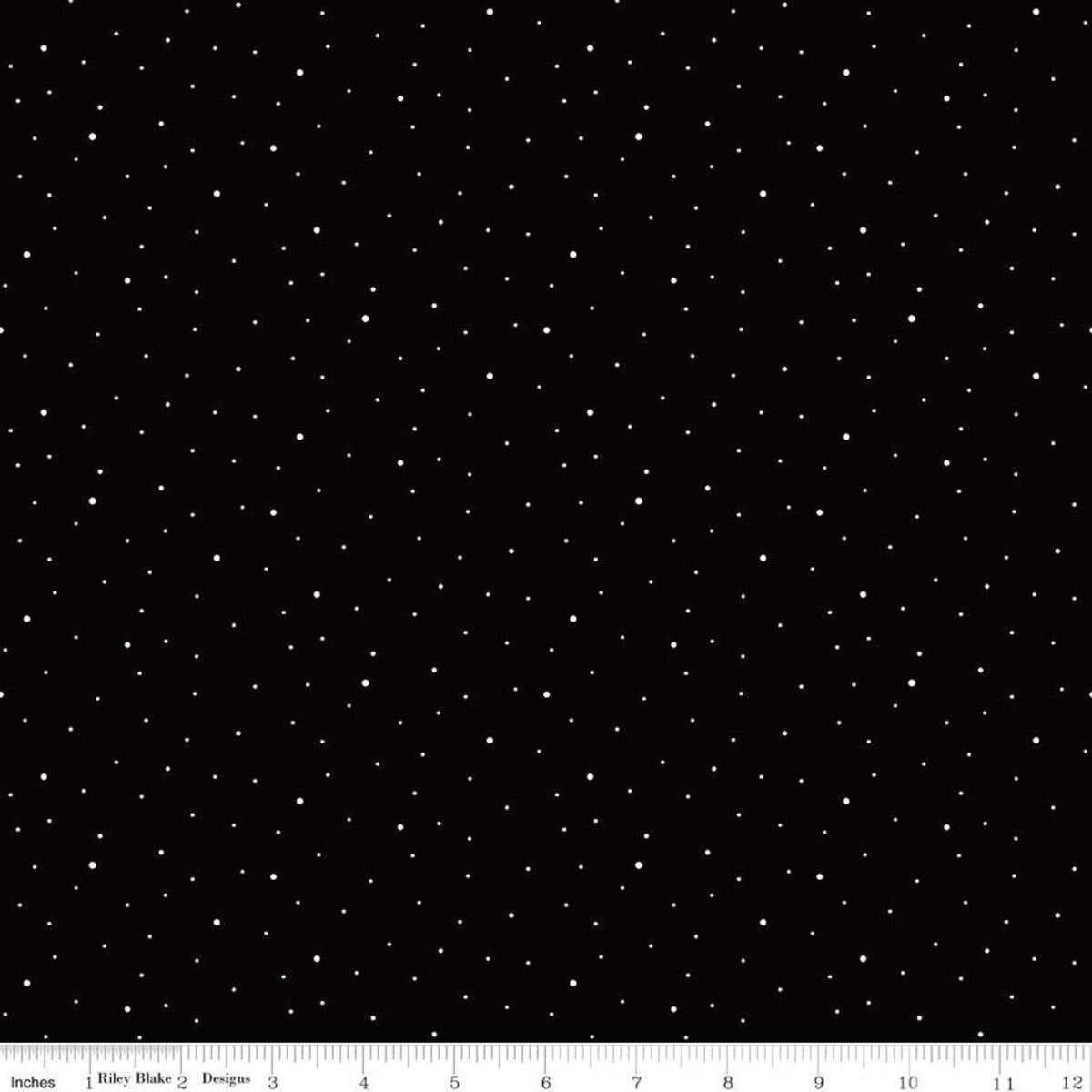 Dapple Dot - Quilting Cotton Fabric - Black
