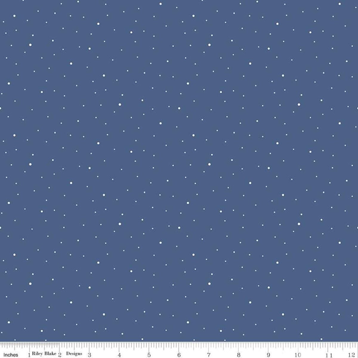 Dapple Dot - Quilting Cotton Fabric - Denim