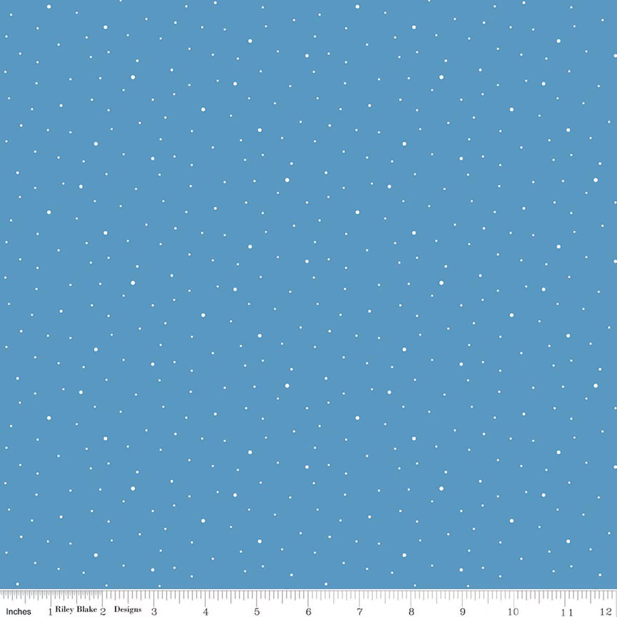 Dapple Dot - Quilting Cotton Fabric - Medium Blue