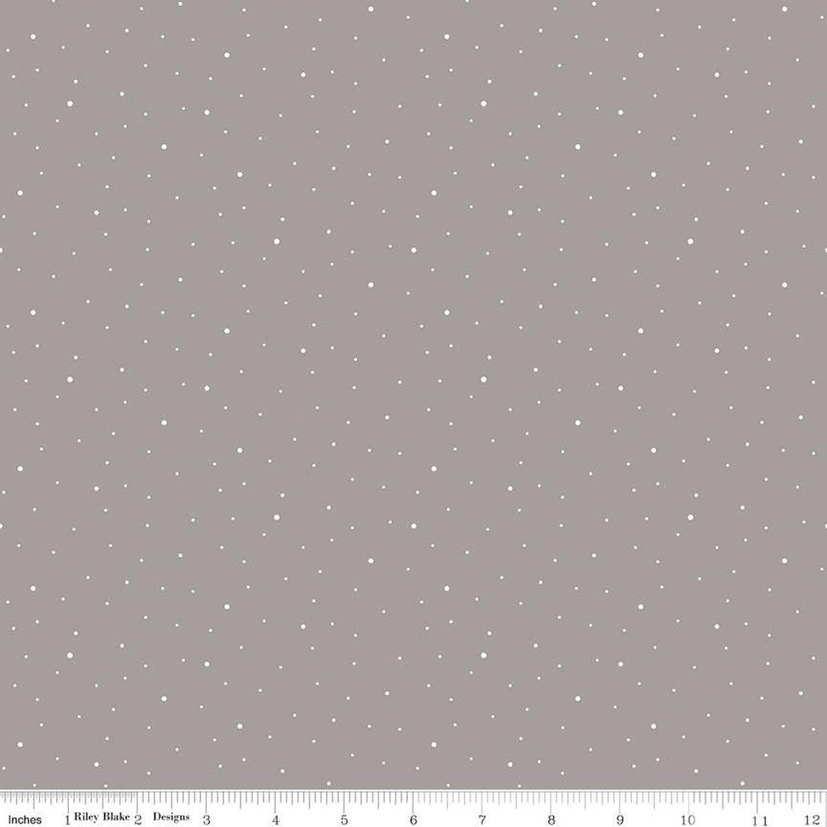 Dapple Dot - Quilting Cotton Fabric - Riley Gray