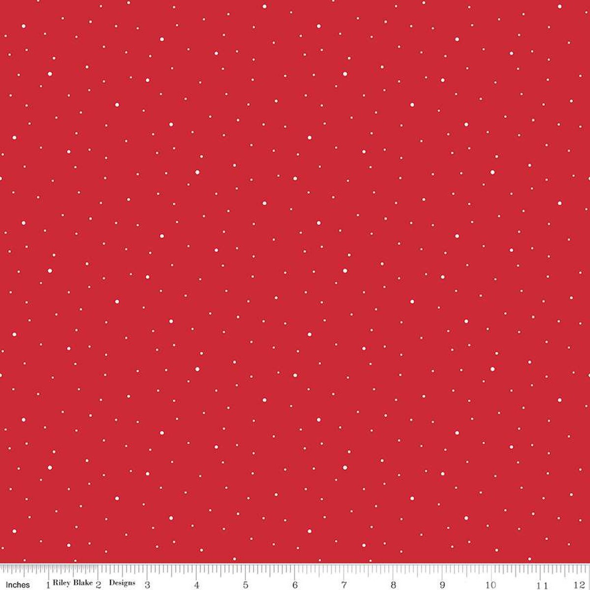 Dapple Dot - Quilting Cotton Fabric - Riley Red