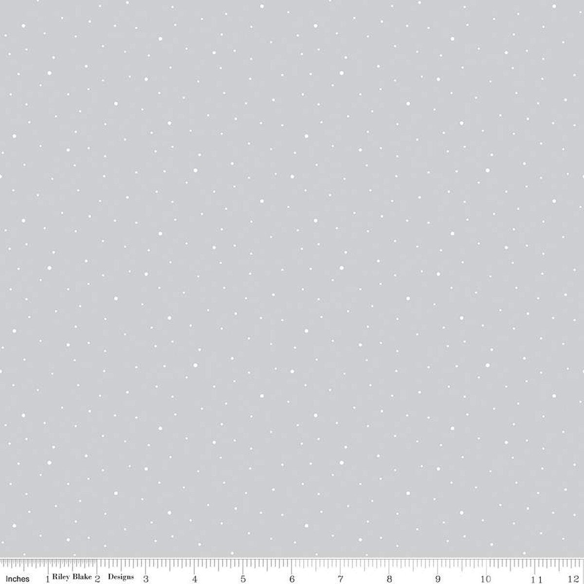 Dapple Dot - Quilting Cotton Fabric - Silver