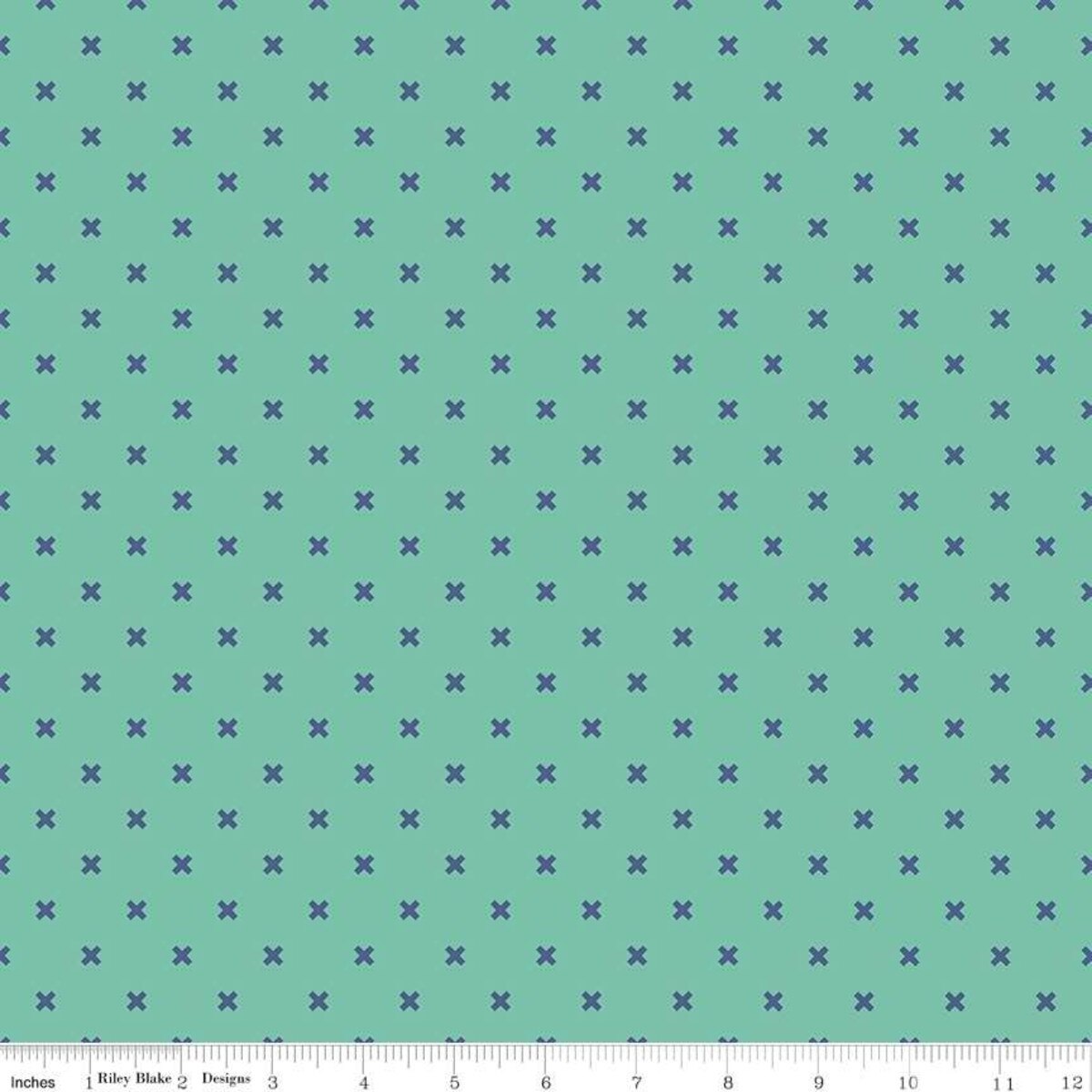Bee Basics – Quilting Cotton Fabric – Basic X - Teal