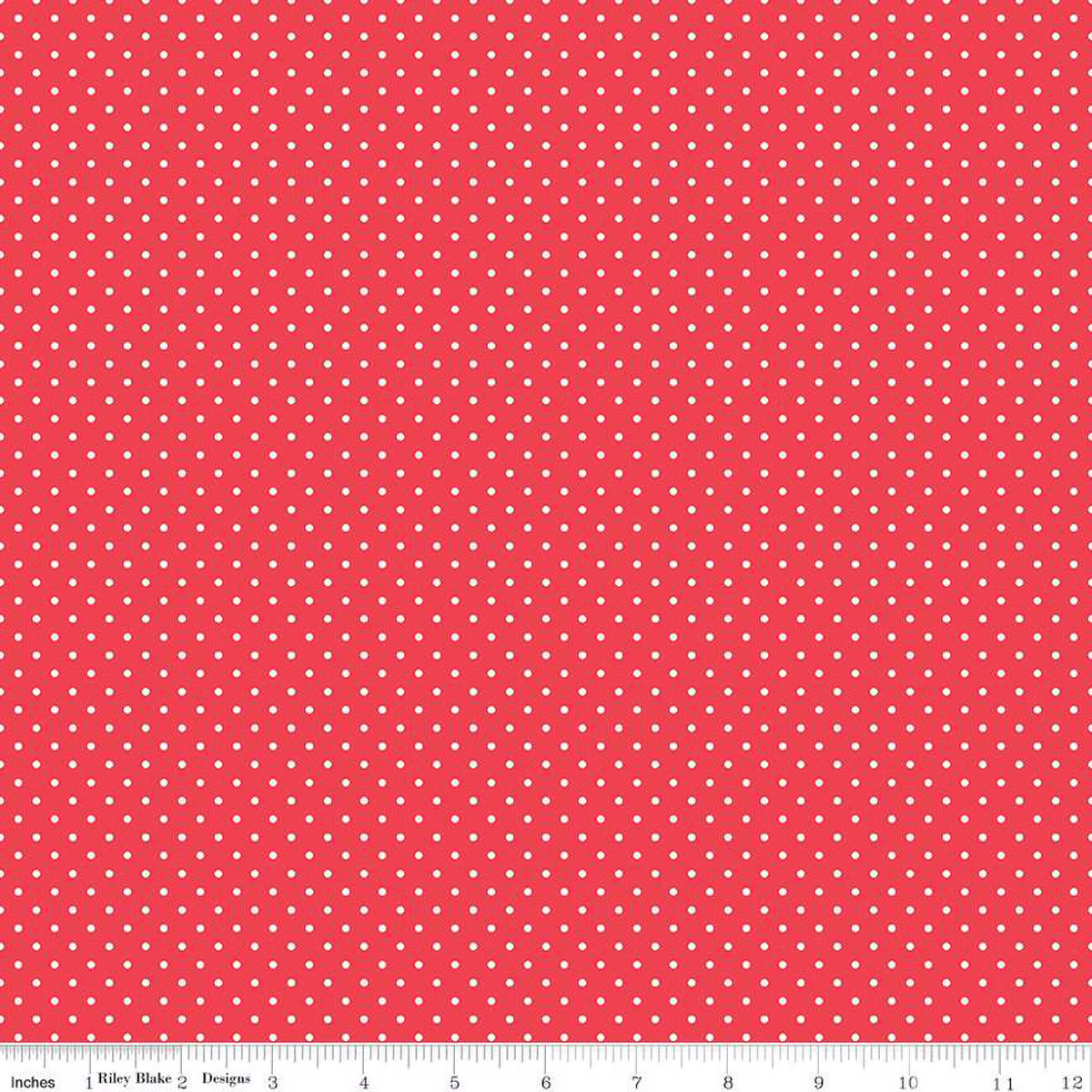 Swiss Dot - Quilting Cotton Fabric - Cayenne