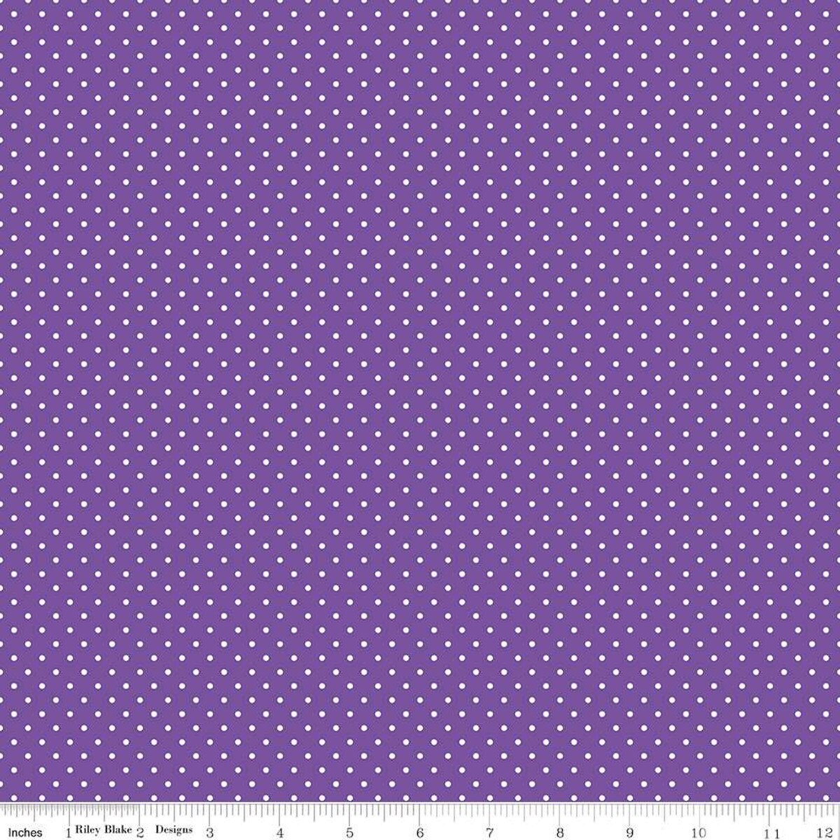 Swiss Dot - Quilting Cotton Fabric - Iris