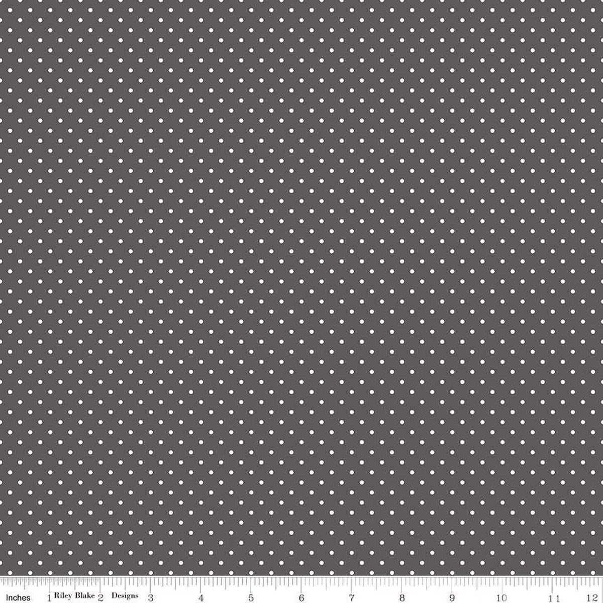 Swiss Dot - Quilting Cotton Fabric - Shadow