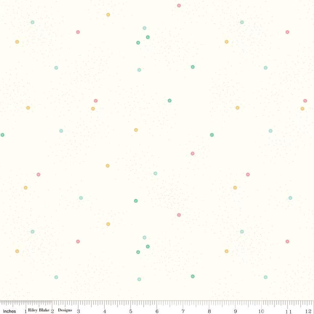Dainty Daisy on Cloud - Quilting Cotton Fabric - Vintage Pastel