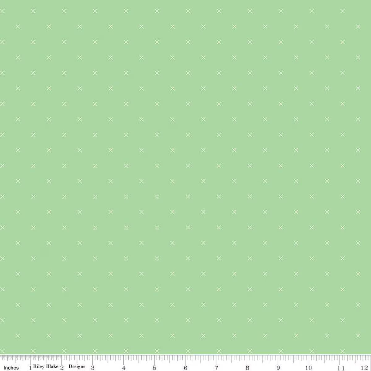 Bee Cross Stitch – Quilting Cotton Fabric – Leaf