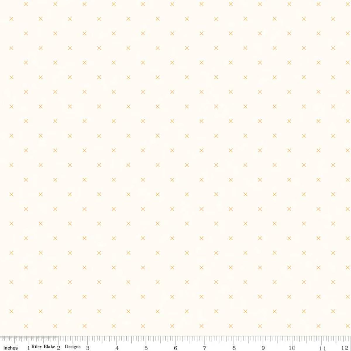 Bee Cross Stitch – Quilting Cotton Fabric – On Cloud - Daisy