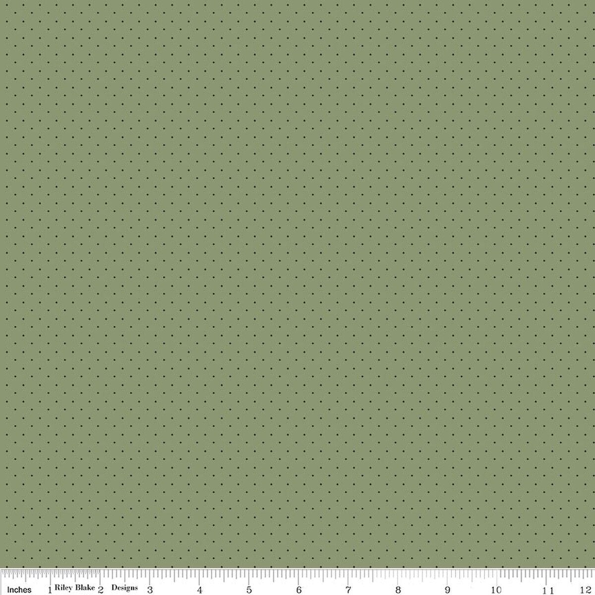 American Jane Pindots - Quilting Cotton Fabric - Sage