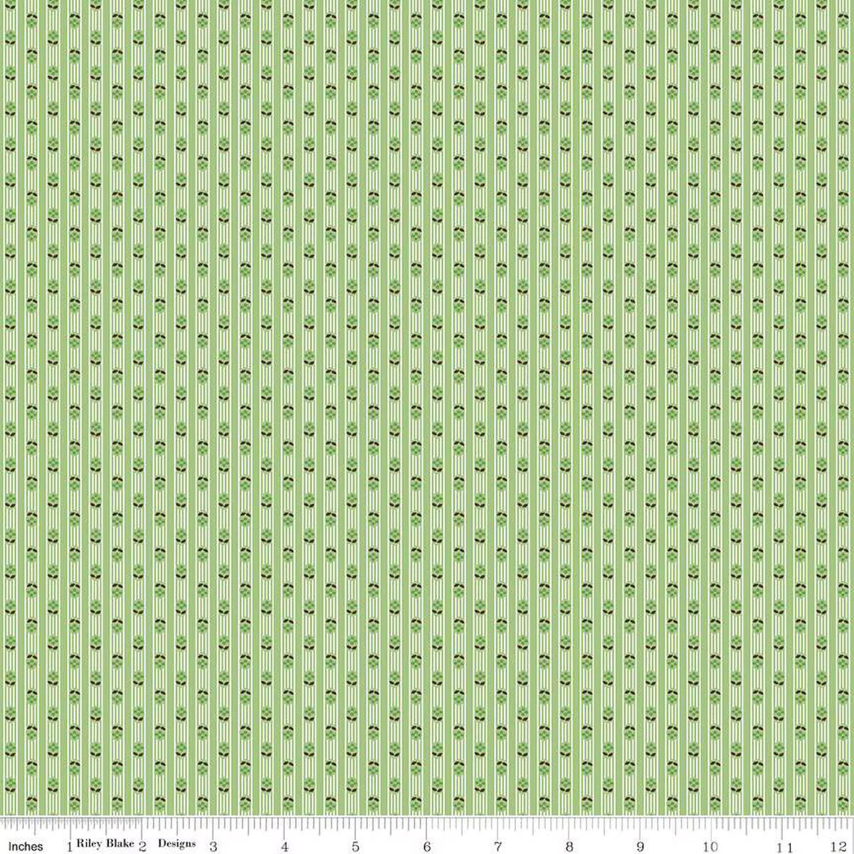 Prim - Cotton Fabric - Stripe - Granny Apple