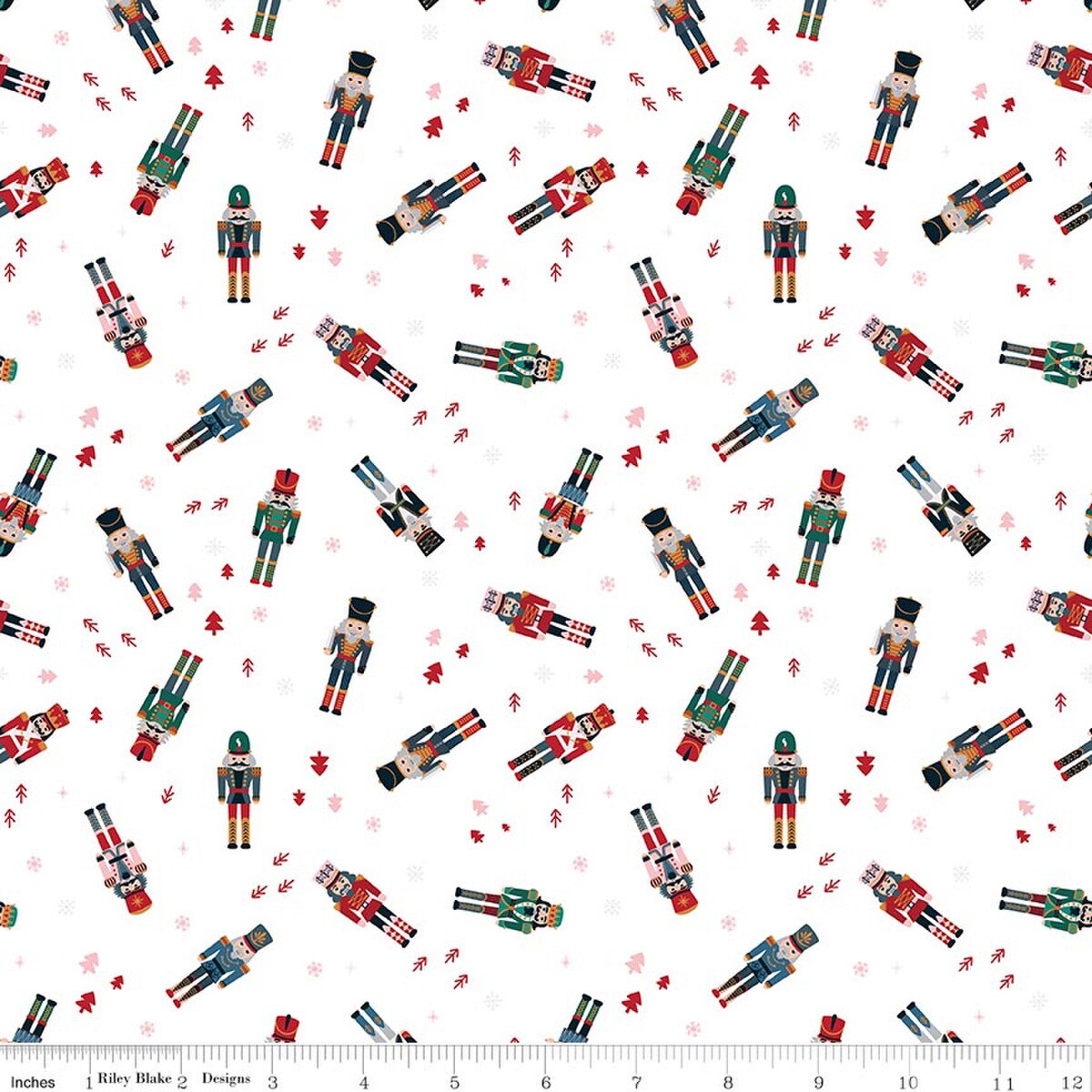 Nutcracker Tradition - Quilting Cotton Fabric - Nutcracker Toss - Snow