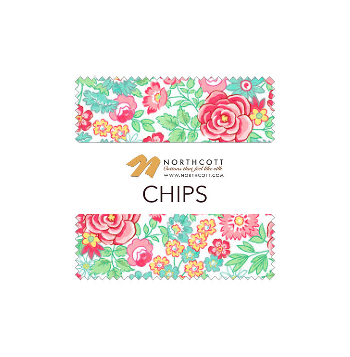 Quilting In Bloom - Precut Quilting Cotton Fabric - 5" Chips