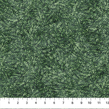Migration Stonehenge - Quilting Cotton Fabric - Pine Needle - Green