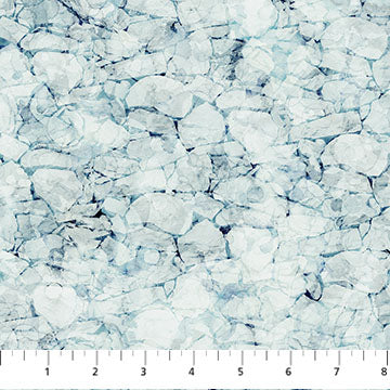 Fox Den - Quilting Cotton Fabric - Stone Texture - Lt Blue