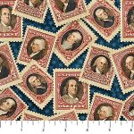 America 250 Stonehenge - Quilting Cotton Fabric - Stamps