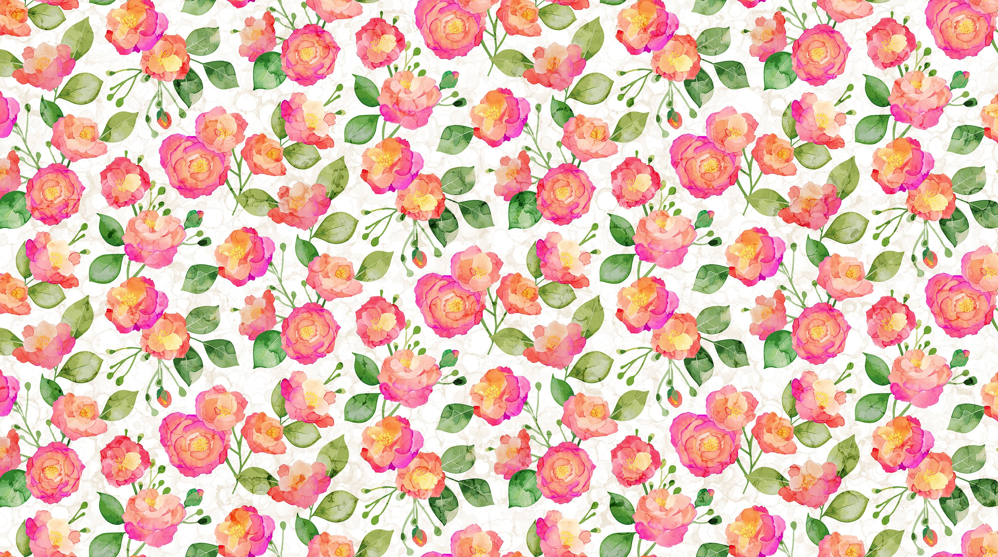 Veranda – Quilting Cotton Fabric – Feature Floral – White Multi