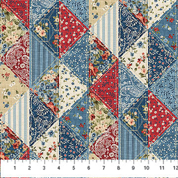 Farmhouse Sampler - Quilting Cotton - Patchwork - Cream Multi