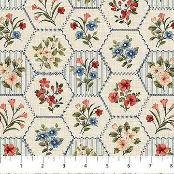 Farmhouse Sampler - Quilting Cotton - Sampler - Cream Multi