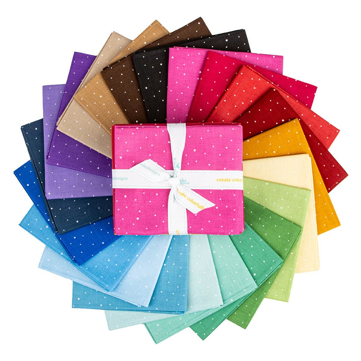 Dapple Dot - Precut Quilting Cotton Fabric - Fat Quarter Bundle - 22 Pieces