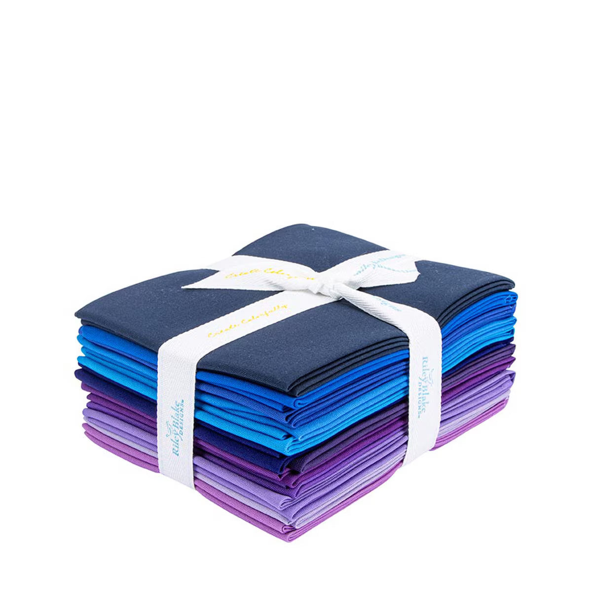 Confetti Cotton - Precut Quilting Cotton Fabric - Sapphire Dusk - Fat Quarter Bundle - 12 Pieces