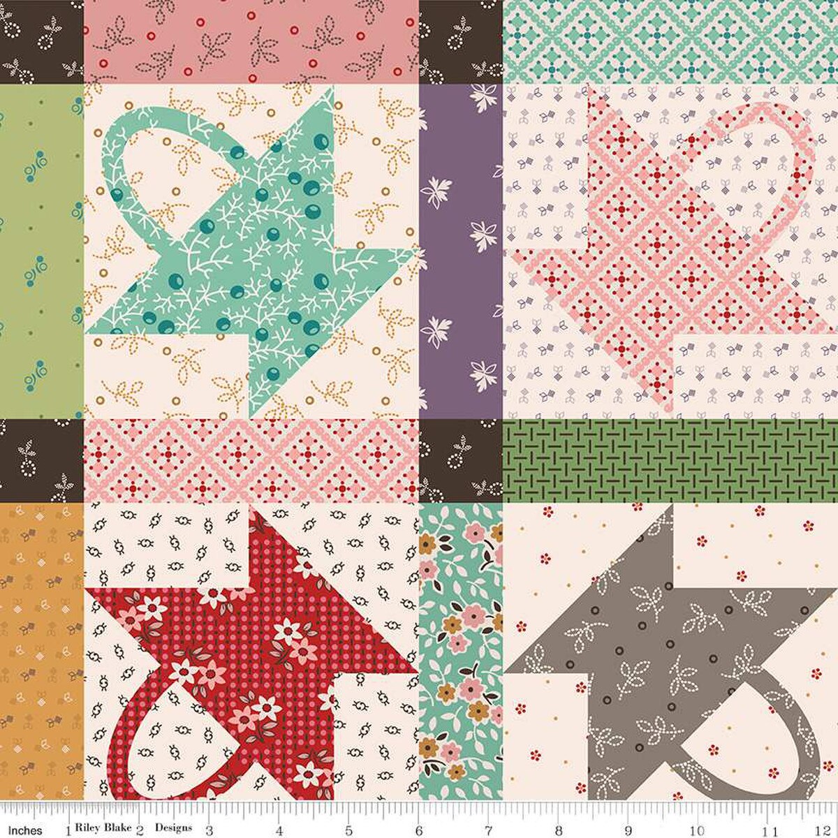 Gentler Times – Cotton Fabric – Home Decor Gather - Multi