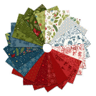 Holly Jolly Calico - Precut Quilting Cotton Fabric - Fat Quarter Bundle - 21 Pieces