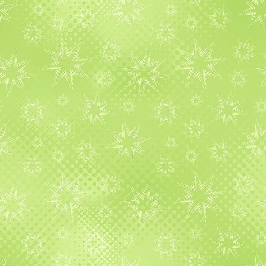 Colorstock - Quilting Cotton Fabric - Dot Dot Stars - Apple