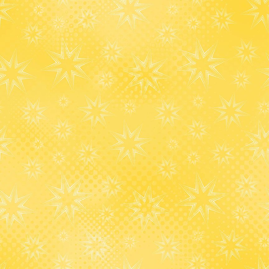 Colorstock - Quilting Cotton Fabric - Dot Dot Stars - Pineapple