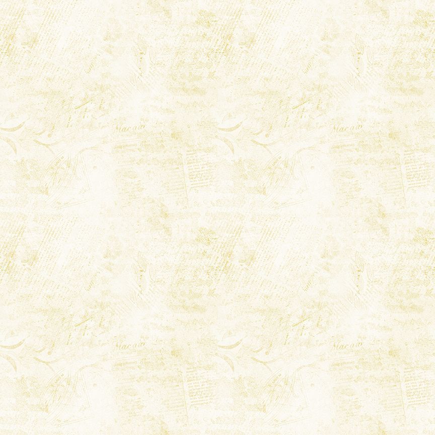 Colorstock - Quilting Cotton Fabric - Stamps - Cream