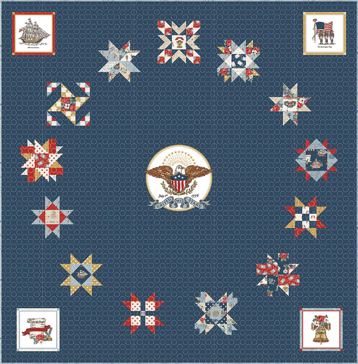 Quilt Kit -  Independence American - Independence BOM Quilt Kit