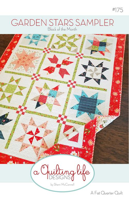 Quilt Pattern - Garden Stars Sampler - Block of the Month Pattern