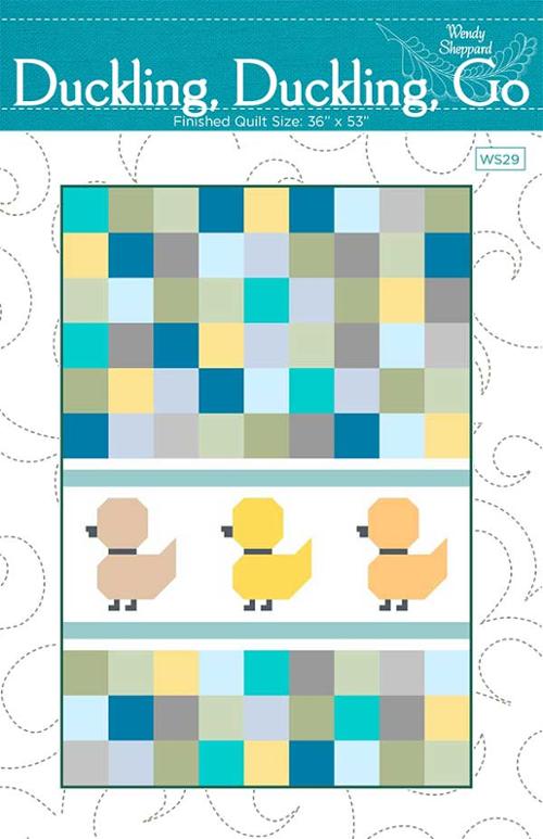 Quilt Pattern - Duckling, Duckling, Go - Fat Quarter Pattern