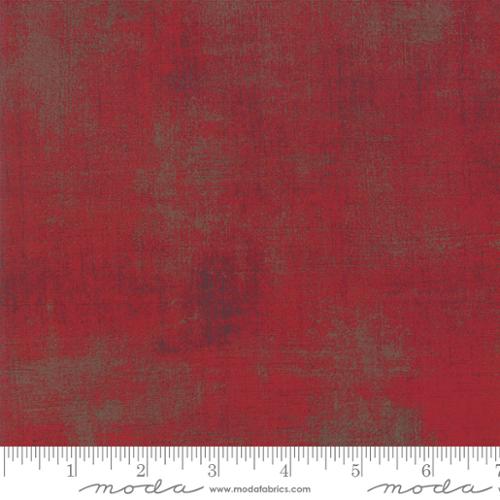 Grunge Basics - Cotton Quilting Fabric - Textured Solid - Maraschino Cherry