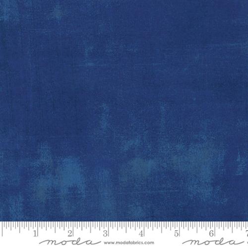 Grunge Basics - Cotton Quilting Fabric - Textured Solid - Cobalt