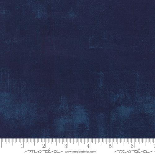 Grunge Basics - Cotton Quilting Fabric - Textured Solid - Navy