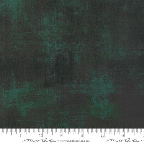 Grunge Basics - Cotton Quilting Fabric - Textured Solid - Christmas Green