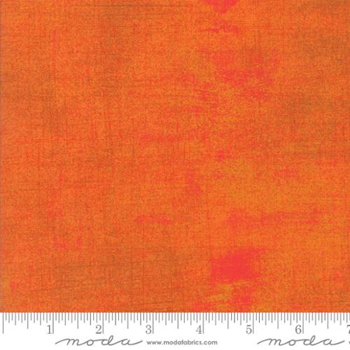 Grunge Basics - Cotton Quilting Fabric - Textured Solid - Russet Orange