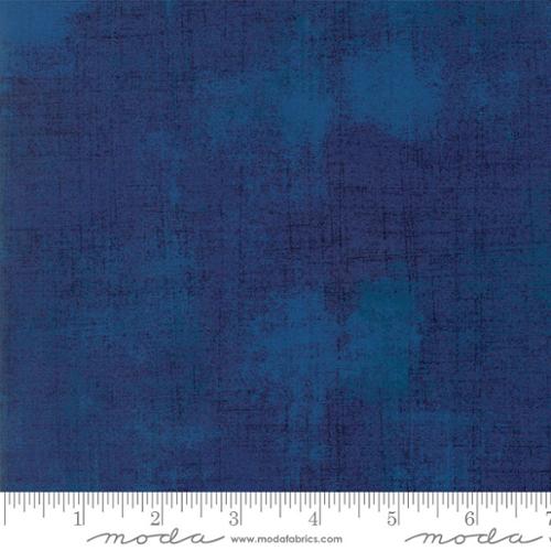 Grunge Basics - Cotton Quilting Fabric - Textured Solid - Regatta