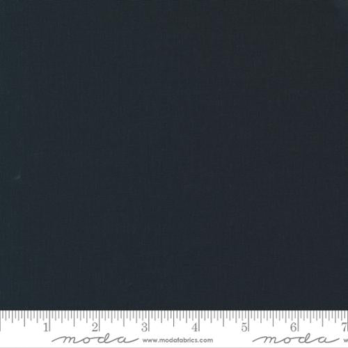 Bella Solids - Quilting Cotton Fabric - Bella Silky - Soft Black - Black