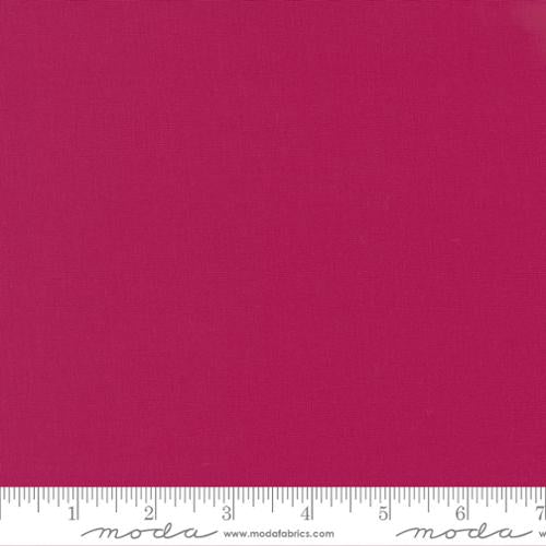 Bella Solids - Quilting Cotton Fabric - Basics Solid - Pomegranate - Pink
