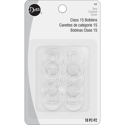 Bobbins - Plastic Class 15 Bobbin - 10 Count Pack