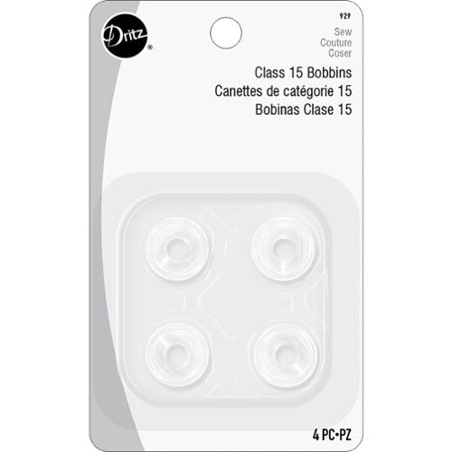 Bobbins - Plastic Class 15 Bobbin - 4 Count Pack