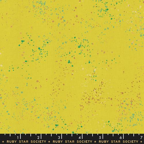 Speckled Metallic - Quilting Cotton Fabric - Citron