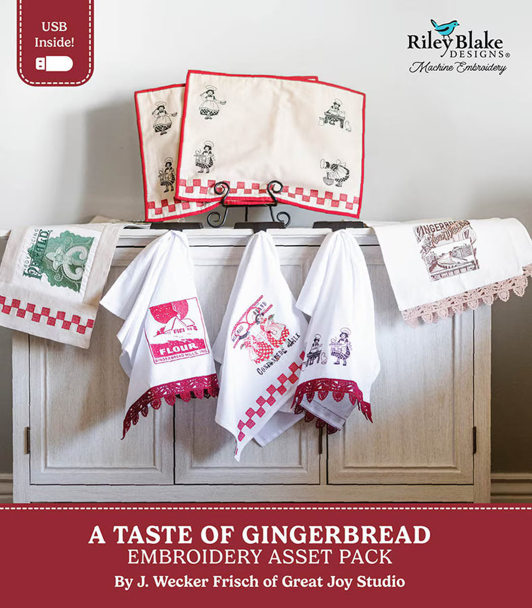 Machine Embroidery - A Taste of Gingerbread - Embroidery Pattern
