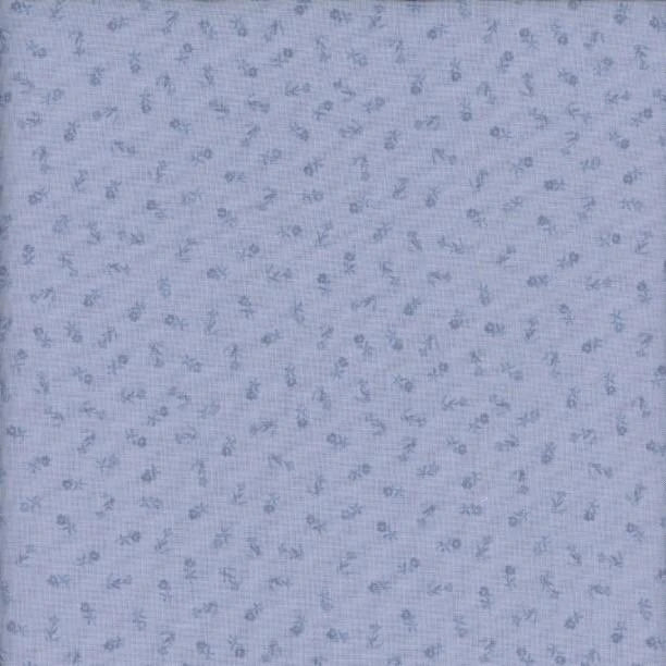 Petite Fleur - Quilting Cotton - Sprig - Blue