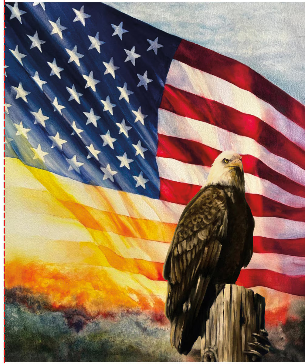 Quilting Cotton - American Honor - Eagle Panel - Quilt Panel