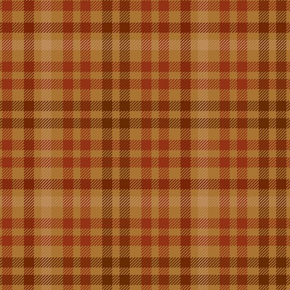 Rich & Rustic - Primo Plaids - Quilting Flannel Fabric - Rust