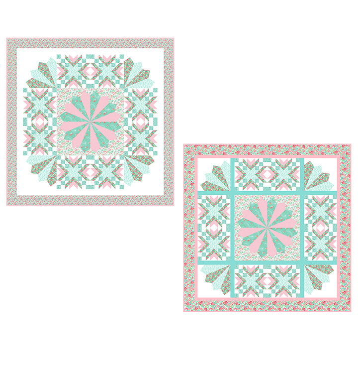Quilting In Bloom - Quilt Pattern - Floating Dresden - Bound to be Quilting
